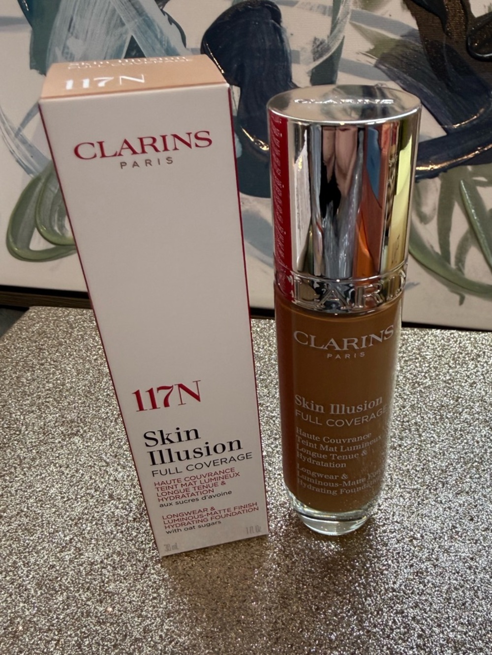 *NEW*1oz* 117N* CLARINS *Skin Illusion Full Coverage Foundation